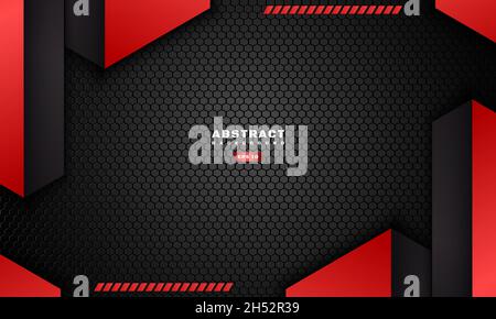 Red Gaming Background. Design Vector Stock Vector