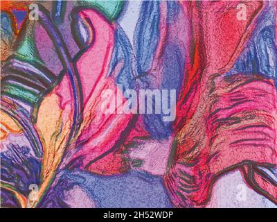 Luxury wallpaper with leaves. Nature background vector. Floral pattern on a fashionable colored background. Vector illustration. Stock Vector