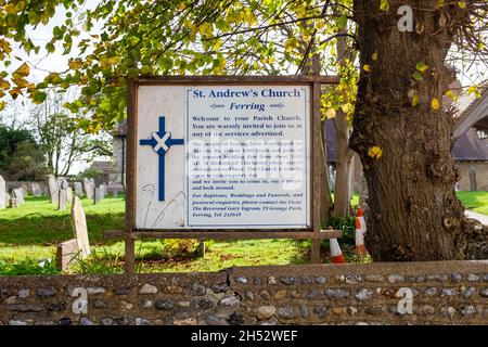 Ferring Village West Sussex England UK Stock Photo - Alamy