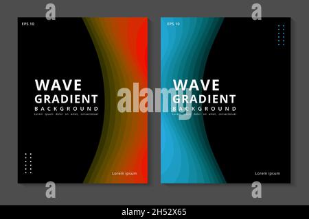 Wave Shapes Background. Vector Design  Stock Vector