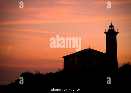 Lighthouse of Bibione Italy Stock Photo