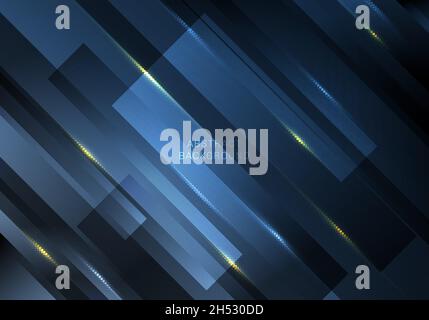 Abstract technology futuristic background neon lights effect shiny striped lines blue gradient color. Vector illustration Stock Vector