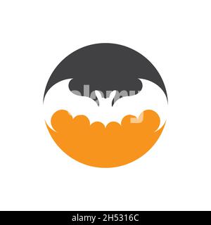 bat logo illustration design template Stock Vector