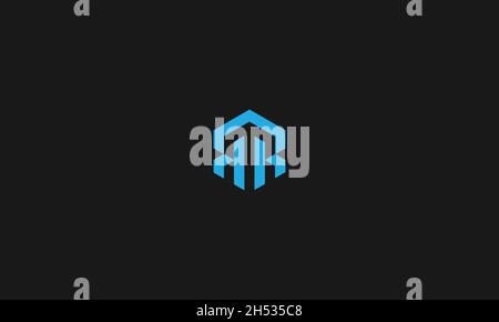 LETTERS RR LOGO DESIGN WITH NEGATIVE SPACE EFFECT FOR ILLUSTRATION USE Stock Vector