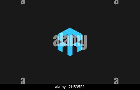 LETTERS RR LOGO DESIGN WITH NEGATIVE SPACE EFFECT FOR ILLUSTRATION USE Stock Vector