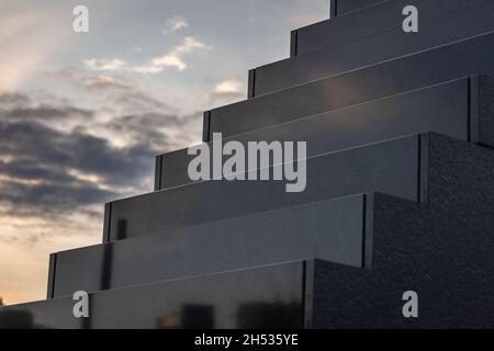 Monument to the Victims of Smolensk Tragedy 2010 located on Pilsudski Square in Warsaw, capital of Poland Stock Photo