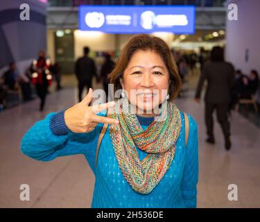 Glasgow, Scotland, UK. 6th Nov, 2021. PICTURED: Mari Elka Pangestu, Managing Director of Development Policy and Partnerships of the World Bank seen at the COP26 Climate Change Conference in Glasgow. Credit: Colin Fisher/Alamy Live News Stock Photo
