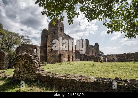 Gondar, castle, Ethiopia, Ahmara region, Africa Stock Photo