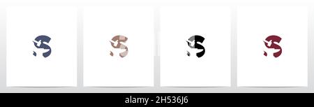 Anvil And Hammer On Letter Logo Design S Stock Vector