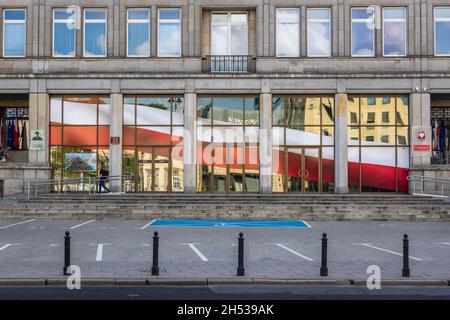 Seat of Polish Ministry of Economic Development and Technology located on a Three Crosses Square in Warsaw, capital of Poland Stock Photo