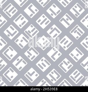 Abstract stylish seamless pattern. Geometric abstract background with diagonal lines. Stylish modern square ornamental wallpaper Stock Vector