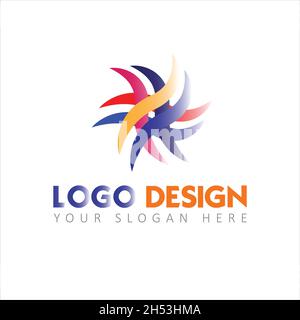 Company logo branding vector design template Stock Vector