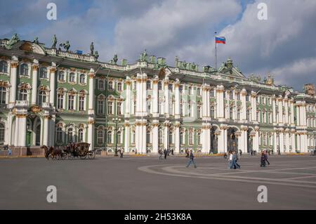 The Hermitage Winter Palace Art Museum in Saint Petersburg Russia Stock Photo