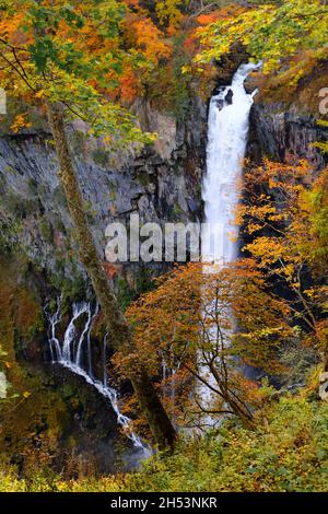 Kegon waterfall in Nikko, Japan. Kegon waterfall is one of top 3 waterfalls in Japan. Stock Photo