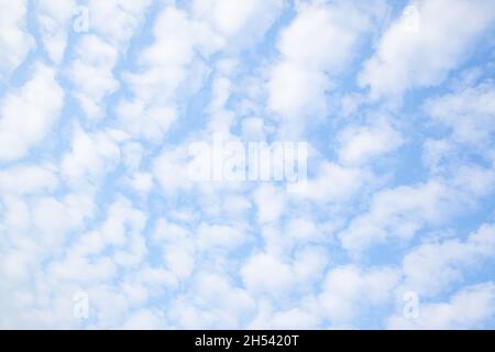 Sky with multitude clouds , may be used as background Stock Photo