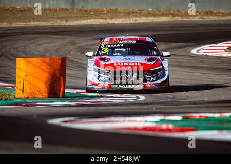 03 Tarquini Gabriele (ita), BRC Hyundai N Lukoil Squadra Corse, Hyundai Elantra N TCR, action during the 2021 FIA WTCR Race of Italy, 7th round of the 2021 FIA World Touring Car Cup, on the Adria International Raceway, from November 6 to 7, 2021 in Adria, Italy - Photo: Clement Luck/DPPI/LiveMedia Stock Photo