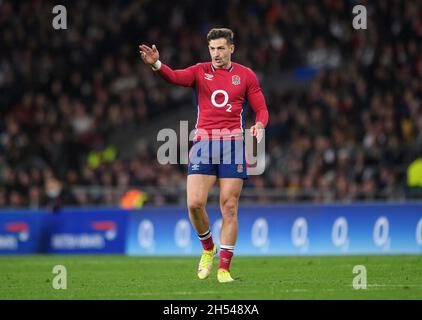 06 November 2021 - England v Tonga - Autumn International - Twickenham Stadium  England's Jonny May during the match at Twickenham . Picture Credit : © Mark Pain / Alamy Live News Stock Photo