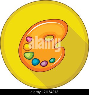 palette icon flat vector illustration Stock Vector Image & Art - Alamy