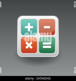 App icon calculator vector set eps 10 Stock Vector