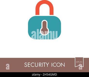 Lock icon. Concept password, blocking, security. Graph symbol for your web site design, logo, app, UI. Vector illustration, EPS10. Stock Vector