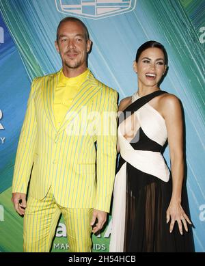 WEST HOLLYWOOD, CALIFORNIA - NOVEMBER 04: Diplo, Jenna Dewan attend the amfAR Gala Los Angeles 2021 honoring TikTok and Jeremy Scott at Pacific Design Center on November 04, 2021 in West Hollywood, California. Photo: CraSH/imageSPACE Stock Photo