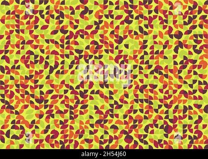 Abstract Geometrical generative computational art illustration Stock Vector