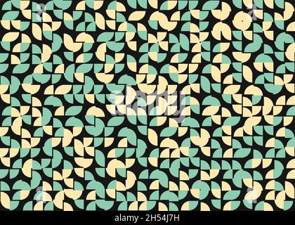 Abstract Geometrical generative computational art illustration Stock Vector