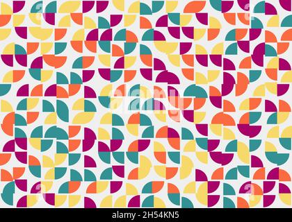 Abstract Geometrical generative computational art illustration Stock Vector