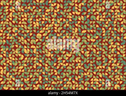 Abstract Geometrical generative computational art illustration Stock Vector