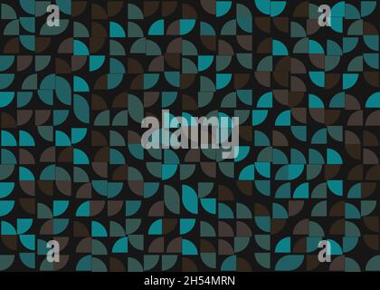 Abstract Geometrical generative computational art illustration Stock Vector