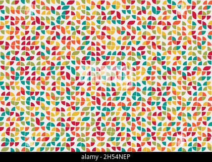 Abstract Geometrical generative computational art illustration Stock Vector