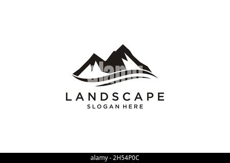 Mountain / travel / adventure hipster logo design. Stock Vector
