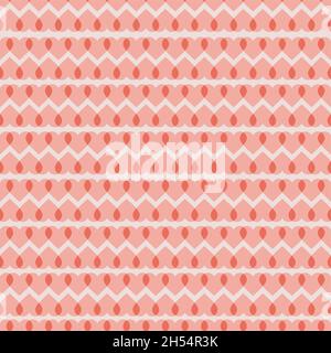 Seamless pattern with hearts. Valentines Day background. Stylish repeating print Stock Vector