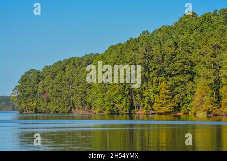 Beautiful view of Lake Claiborne State Park, in Homer, Claiborne Parish, Louisiana Stock Photo