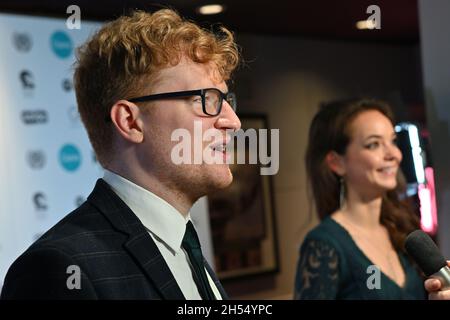 Luke Cutforth attended Drowning of Arthur Braxton - World Premiere at Curzon Soho, 2021-11-06, London, UK. Credit: Picture Capital/Alamy Live News Stock Photo