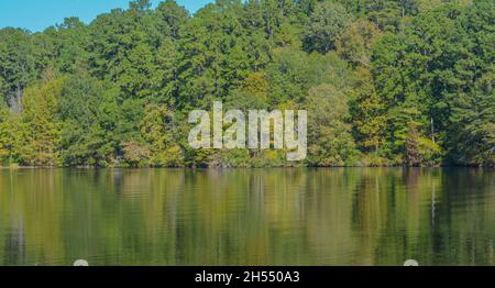 Beautiful view of Lake Claiborne State Park, in Homer, Claiborne Parish, Louisiana Stock Photo