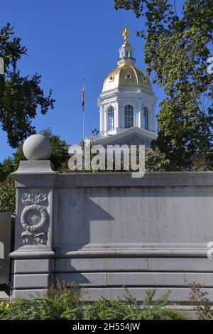 Concord, New Hampshire, USA. The New Hampshire State Capitol Building located in Concord, New Hampshire. Stock Photo
