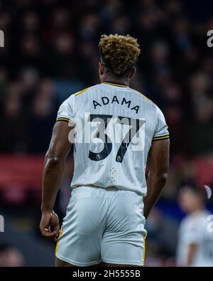 LONDON, ENGLAND - NOVEMBER 06: Adama Traore of Wolves during the Premier League match between Crystal Palace  and  Wolverhampton Wanderers at Selhurst Stock Photo