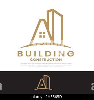 Logo with design build Premium logo template Stock Vector