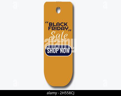 black friday sale label template vector design Stock Vector