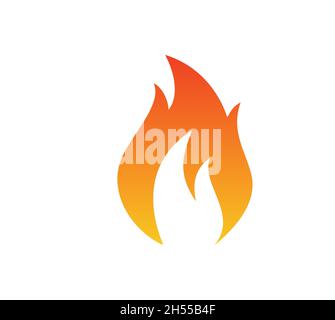 Flame, fire logo vector stock illustration design template. Vector eps 10. Stock Vector