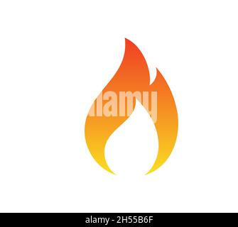 Flame, fire logo vector stock illustration design template. Vector eps 10. Stock Vector