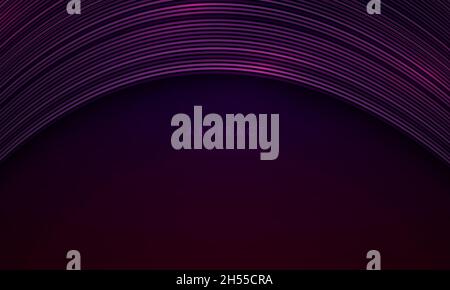 Purple Background With Curved Lines Pattern Stock Vector