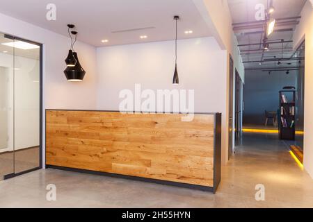 Reception interior in modern office Stock Photo
