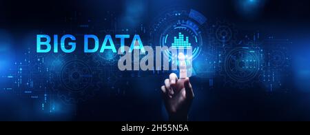 Big Data Science concept analysis analytics technology internet concept. Stock Photo
