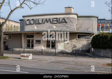 Columbia Theater on Airlift Square Stock Photo