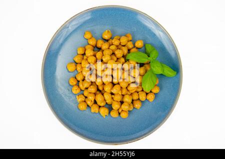 Vegetarian meals. Boiled chickpeas Studio Photo Stock Photo