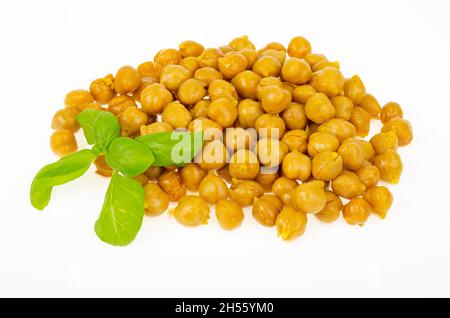 Vegetarian meals. Boiled chickpeas Studio Photo Stock Photo