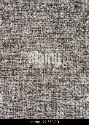 Linen fabric, gray fabric background with discreet details. Full screen. Stock Photo