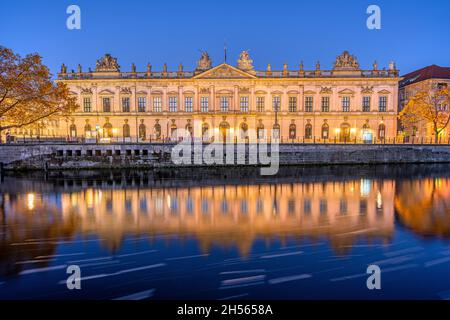 The German Historical Museum in Berlin at night Stock Photo